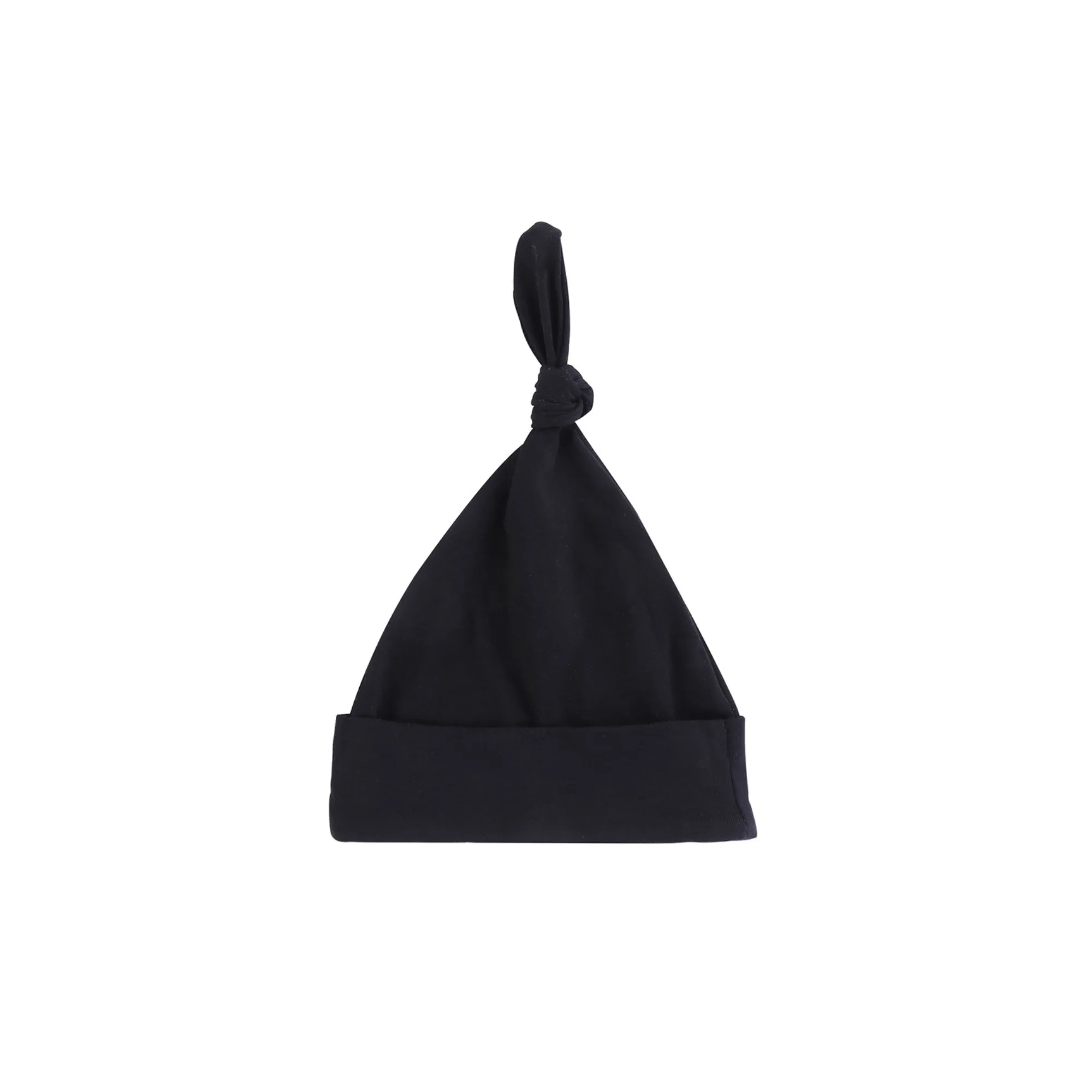 Soft Top Baby Beanie Hat in Black