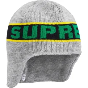 SUPREME EARFLAP BEANIE-GREY