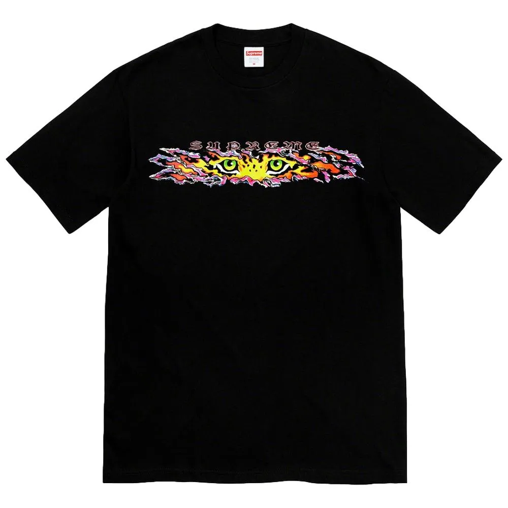 SUPREME EYES TEE-BLACK