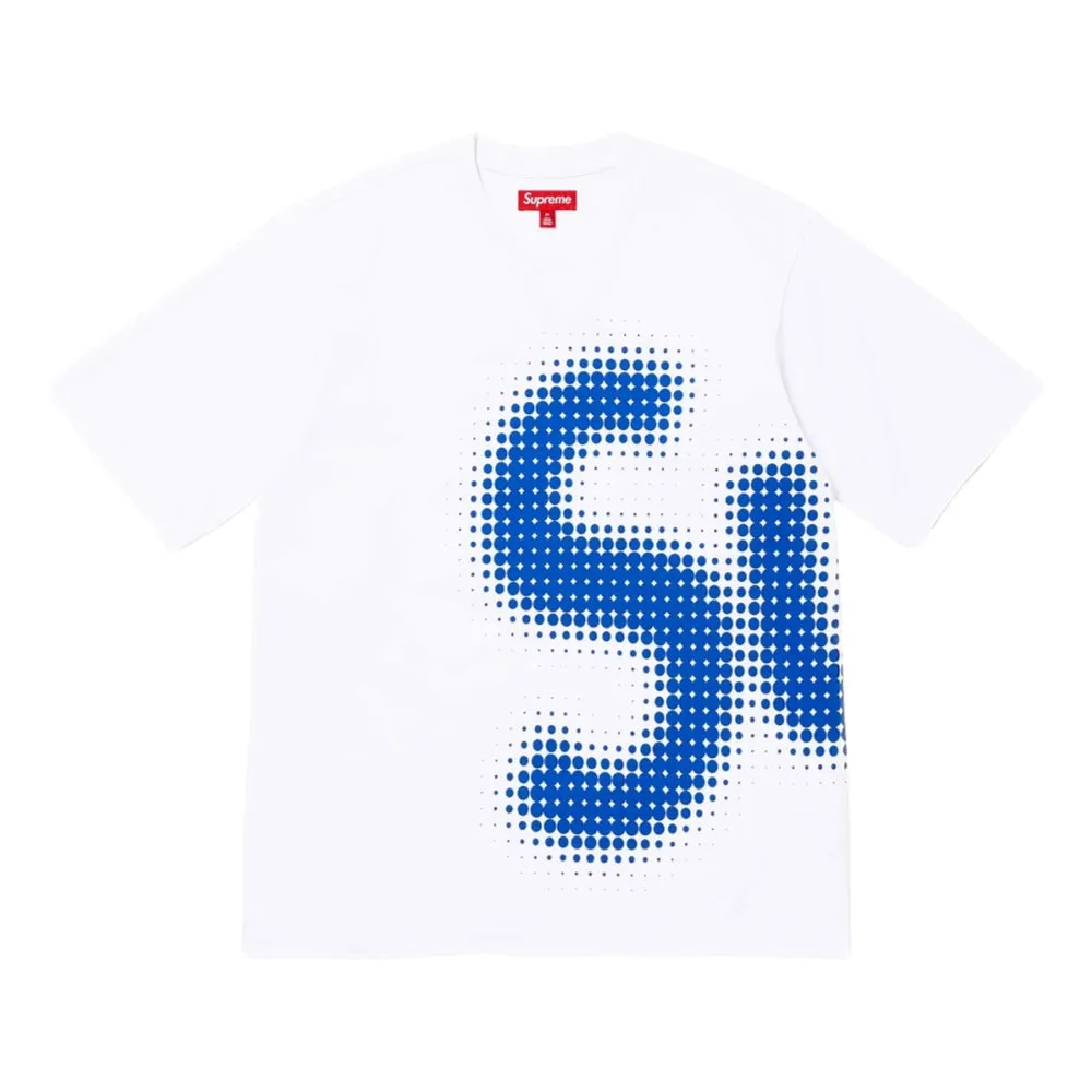 SUPREME HALFTONE S/S TOP-WHITE