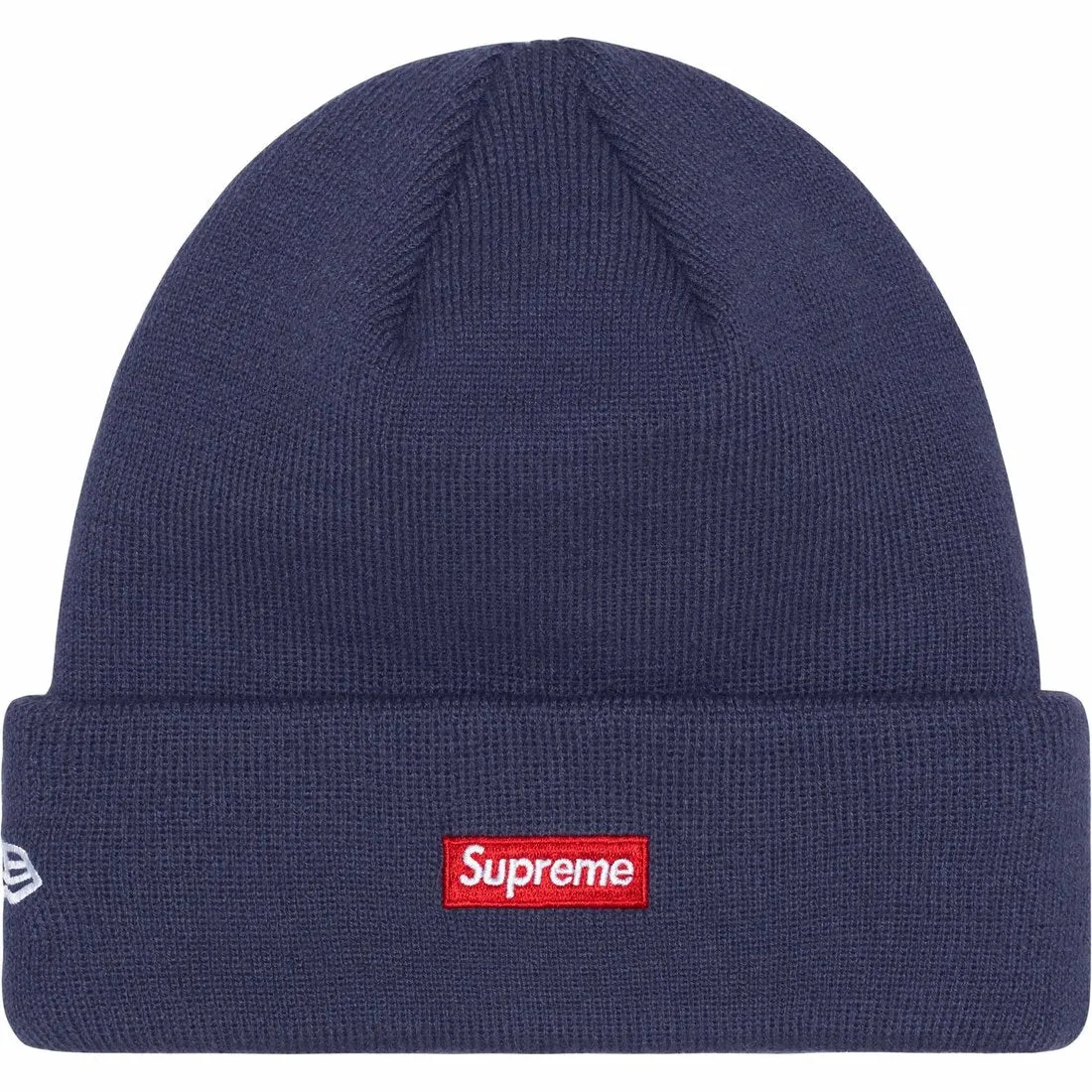 SUPREME NEW ERA $ BEANIE-NAVY