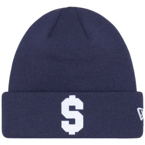 SUPREME NEW ERA $ BEANIE-NAVY