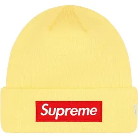 Supreme New Era Box Logo Beanie (Yellow)