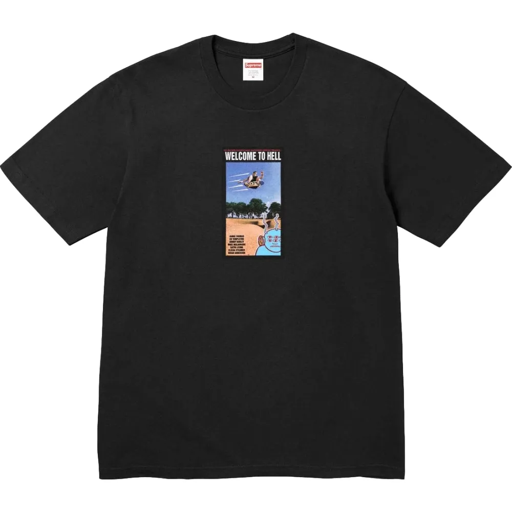 SUPREME TOY MACHINE WELCOME TO HELL TEE-BLACK