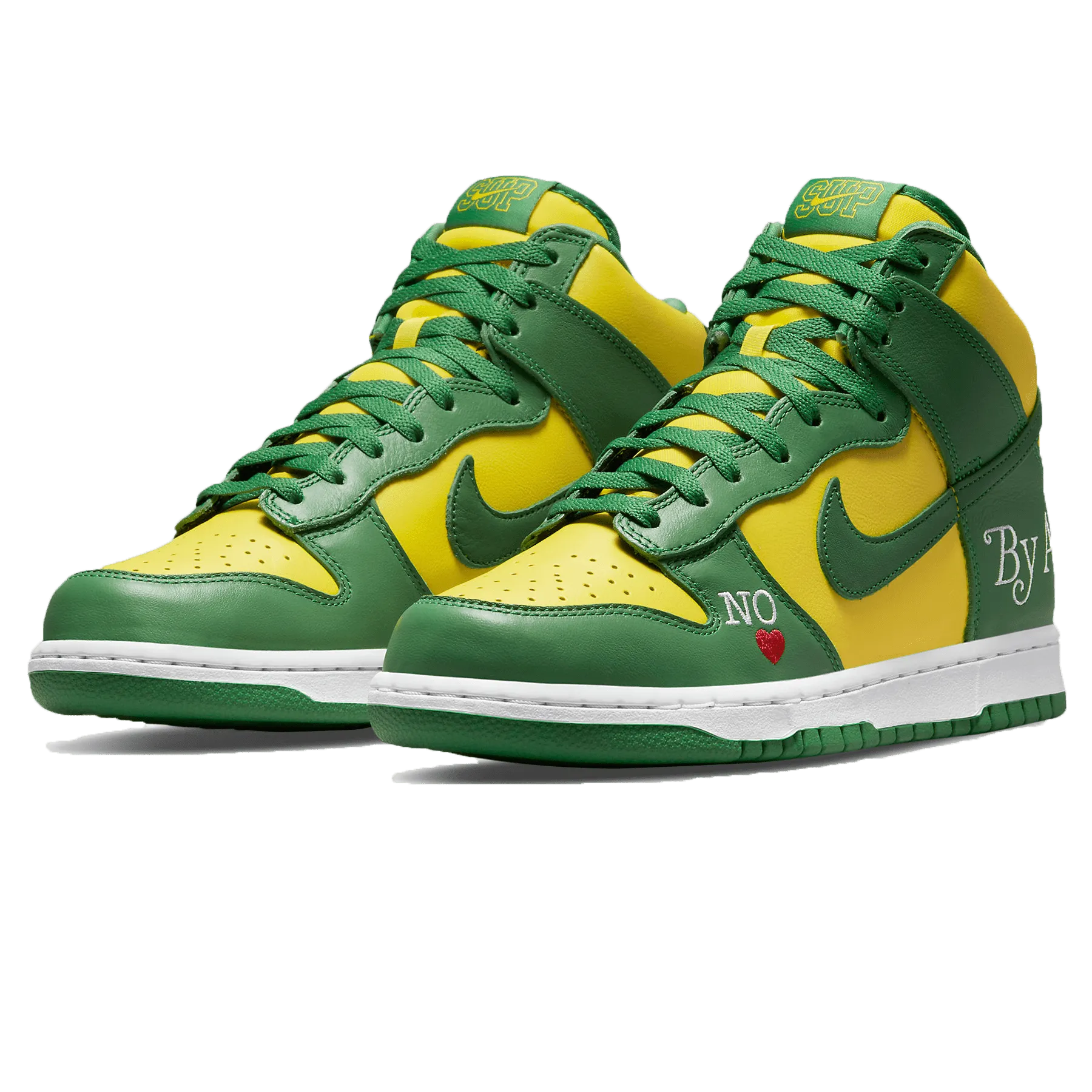 Supreme x Nike Dunk High SB 'By Any Means - Brazil'