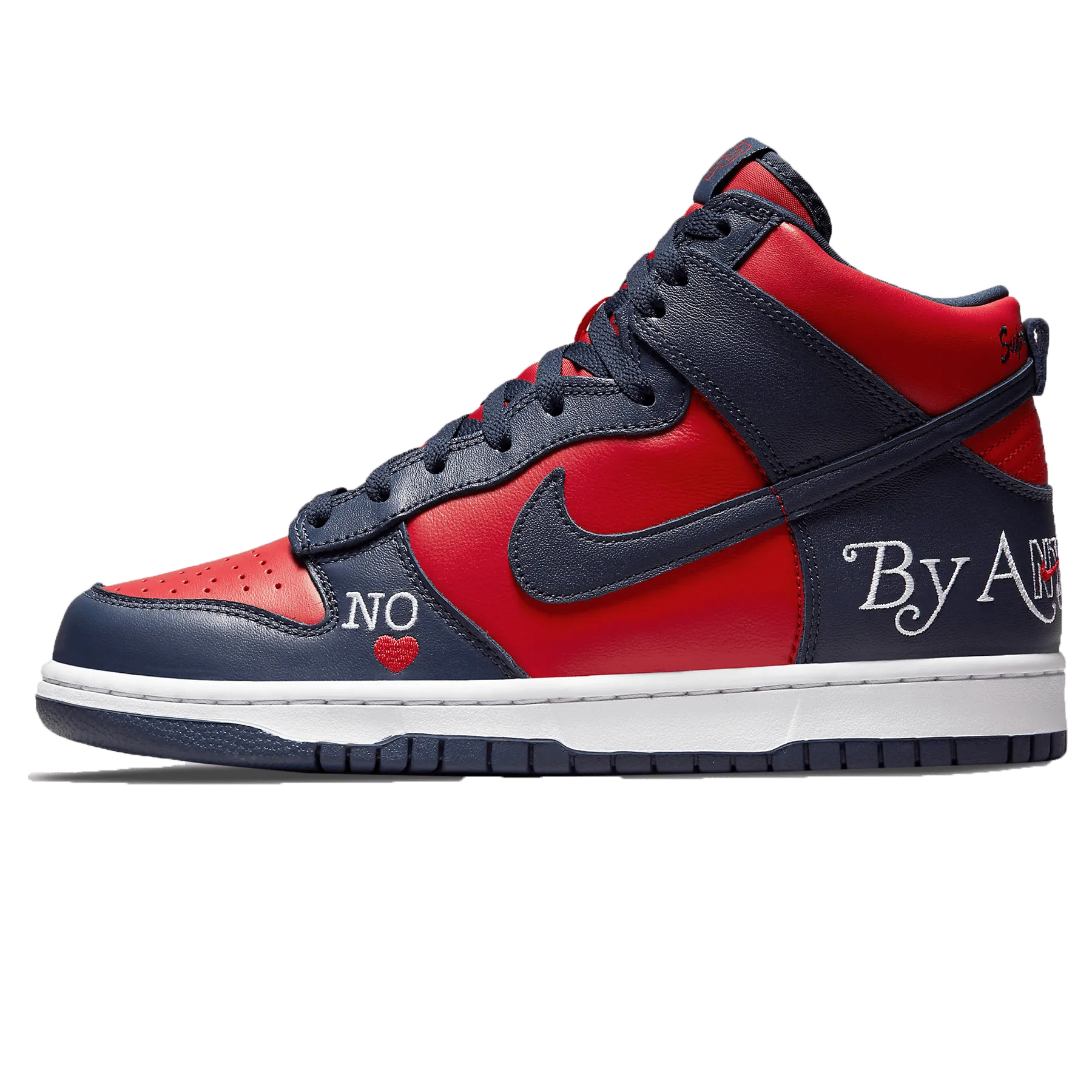 Supreme x Nike Dunk High SB 'By Any Means - Red Navy'