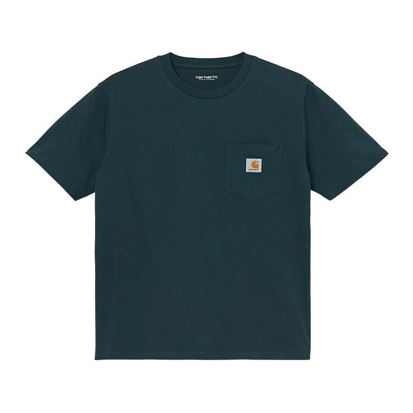 T-shirt Carhartt WIP  S/S Pocket Petrolio