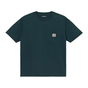 T-shirt Carhartt WIP  S/S Pocket Petrolio