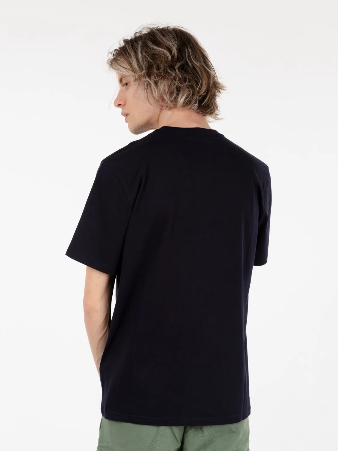 T-shirt S/S pocket dark navy