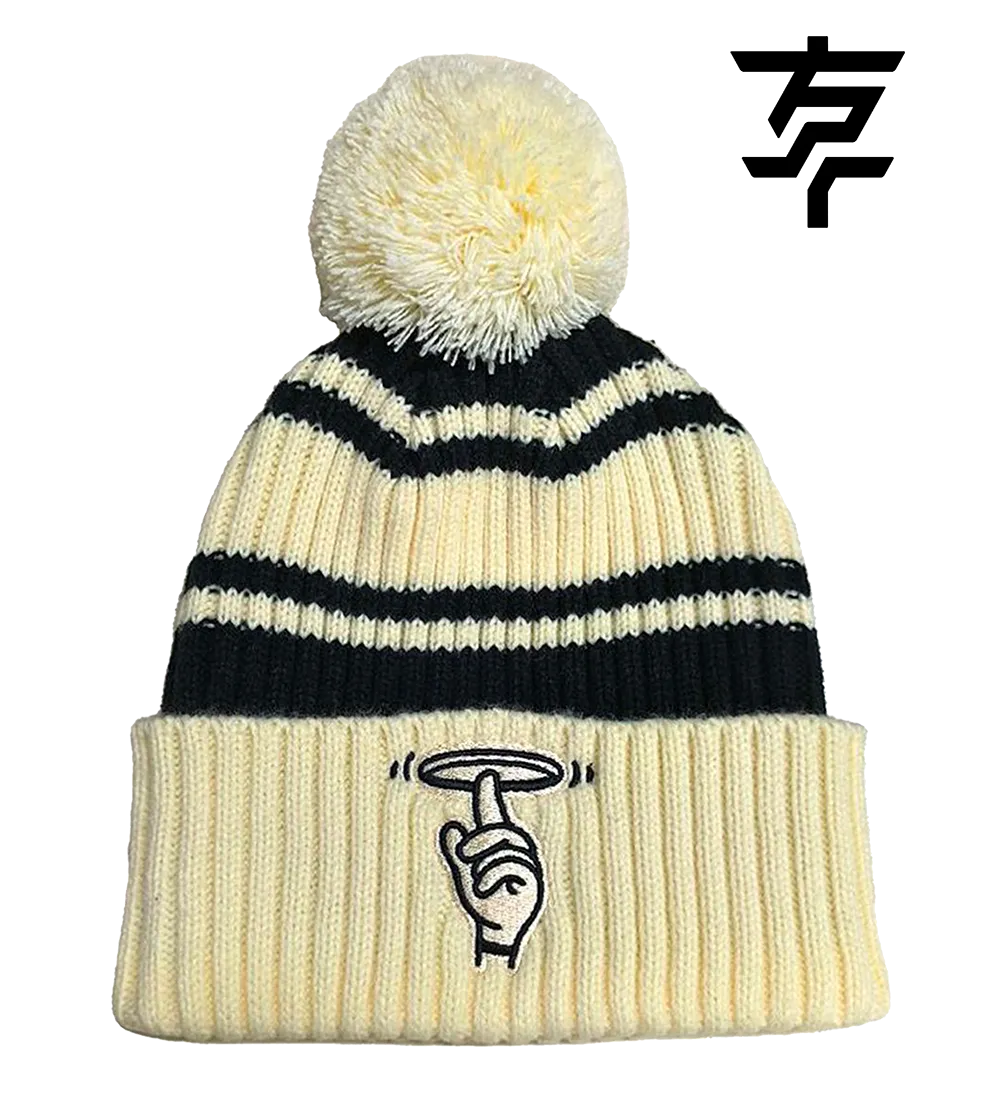 The Finger Pompom Beanie