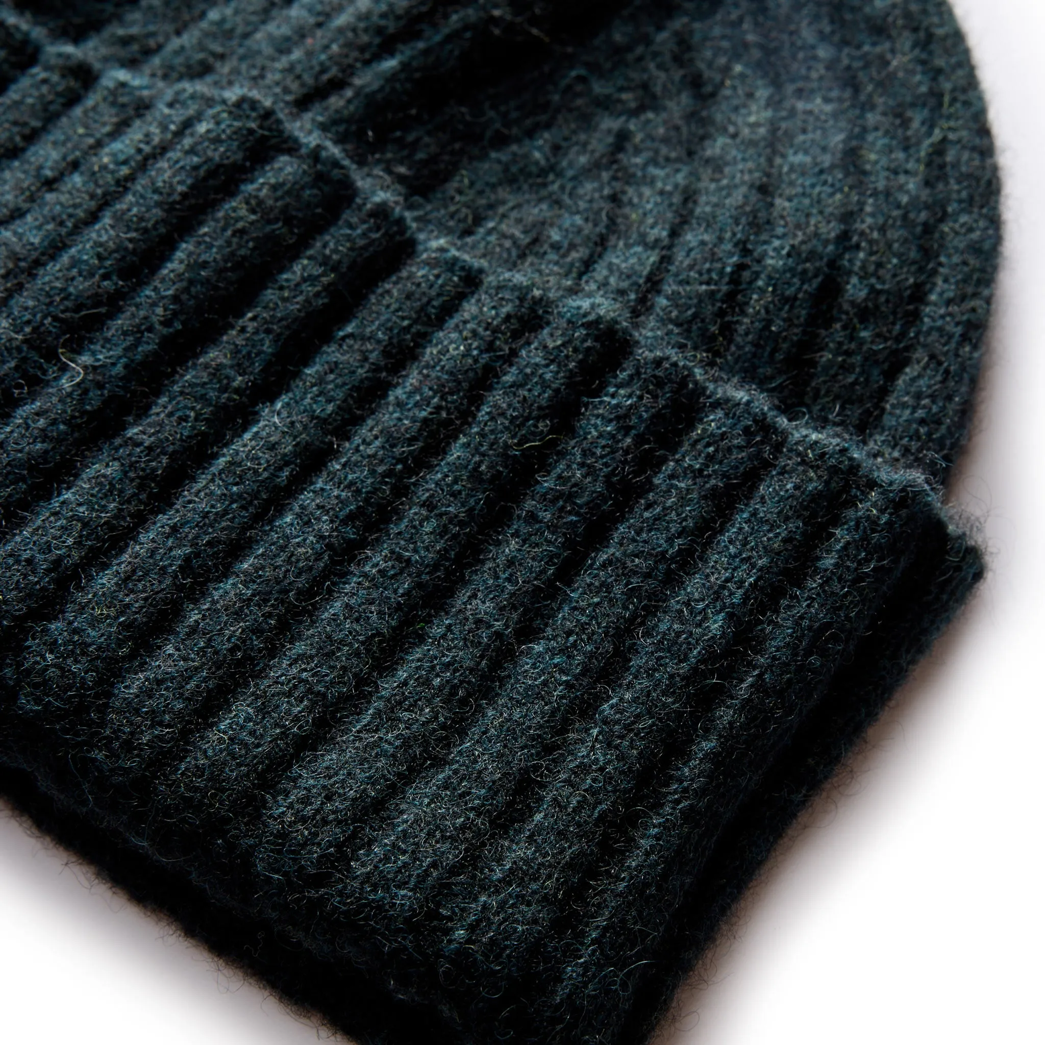 The Rib Beanie in Dark Spruce