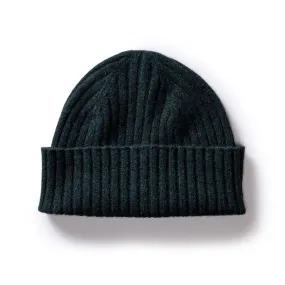 The Rib Beanie in Dark Spruce