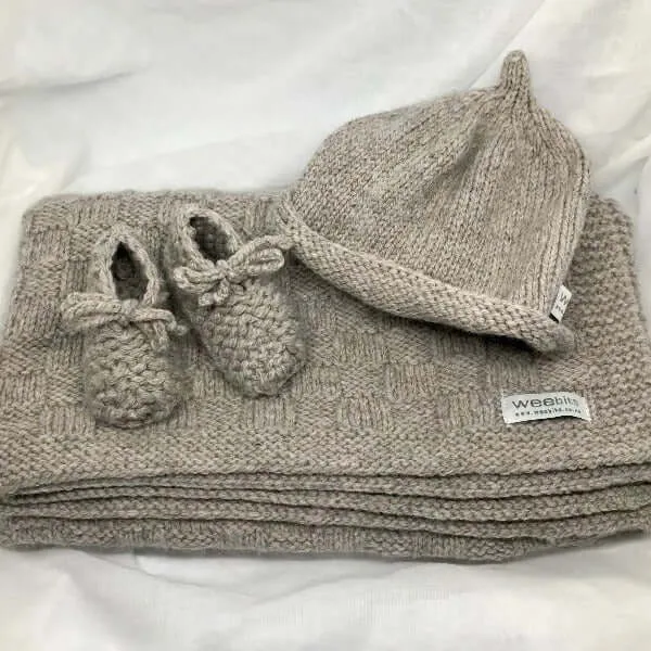 Travel Rug, Beanie & Booties Set