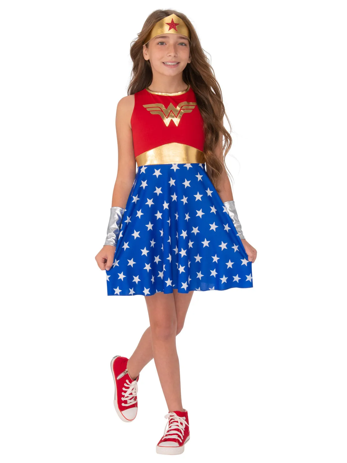 Deluxe Wonder Woman Tutu Costume for Girls - Official DC Comics Warner Bros Dress-Up Outfit