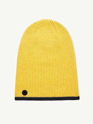 Yellow and Black Merino Wool Beanie - Sheep Inc. x PjT