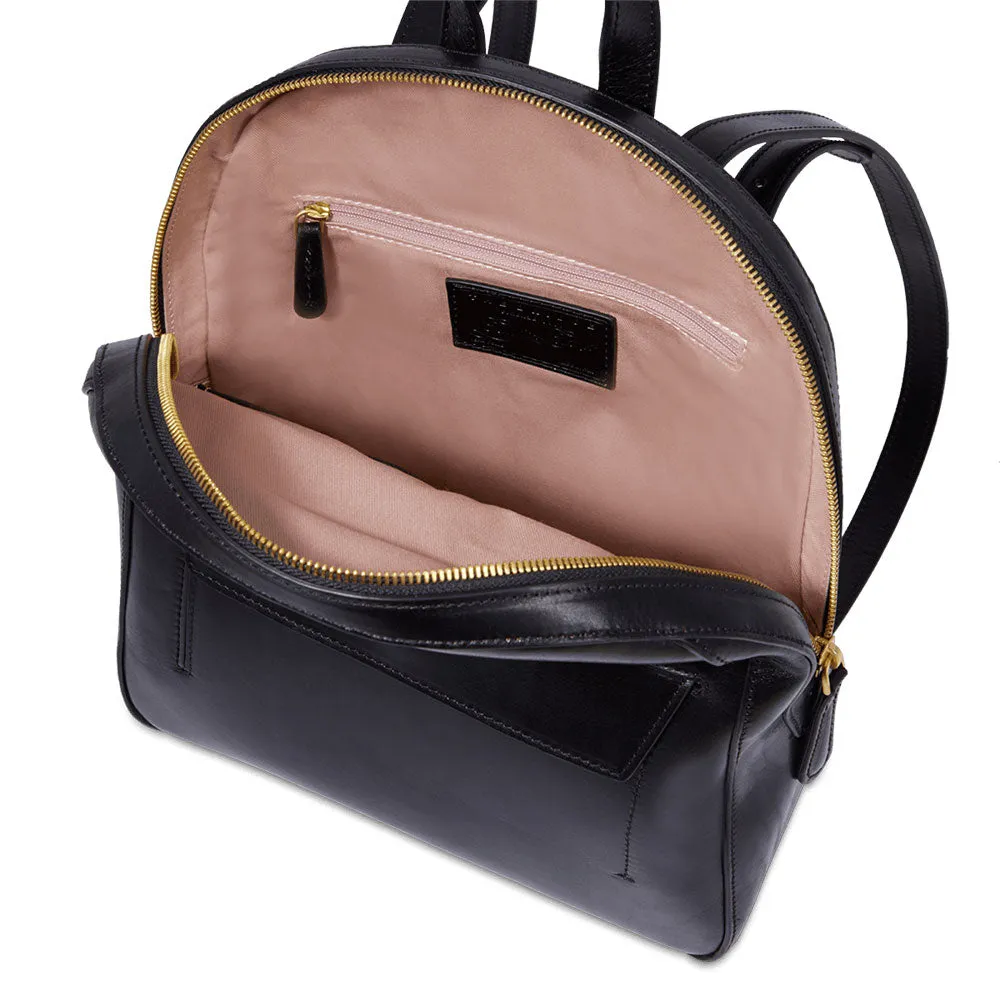 Certainly! An optimized title for the e-commerce product could be:

Ladies Black Leather Backpack THE BRIDGE Diana Collection

This title includes relevant modifiers and ensures clarity for potential customers.