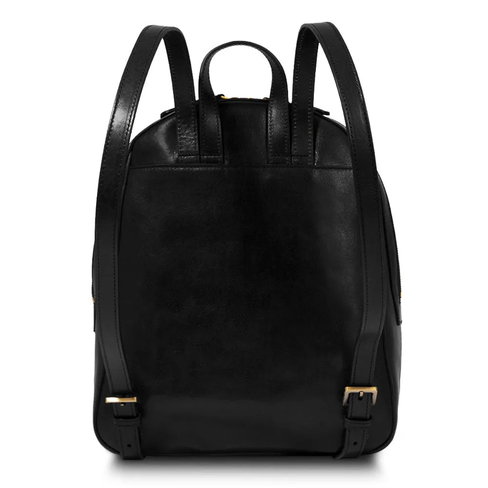 Certainly! An optimized title for the e-commerce product could be:

Ladies Black Leather Backpack THE BRIDGE Diana Collection

This title includes relevant modifiers and ensures clarity for potential customers.