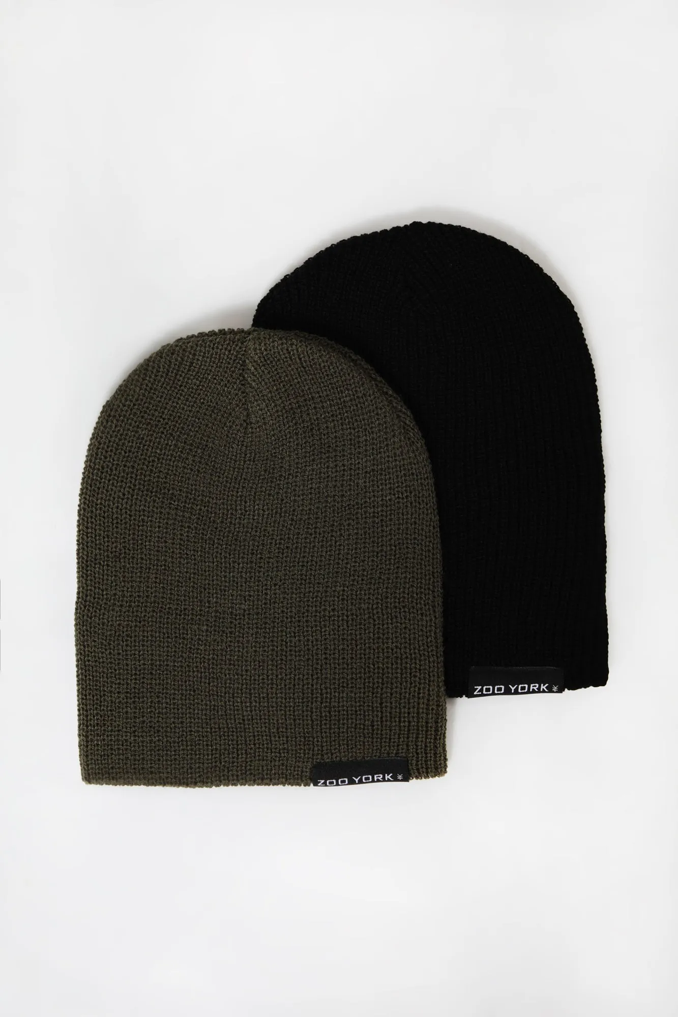 Zoo York Mens Slouch Beanie 2-Pack